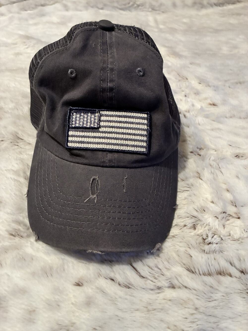 Torrid Distressed Ball Cap With Flag